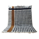 Beni Ouarain Berber wool rug, modern design with black and white checks
