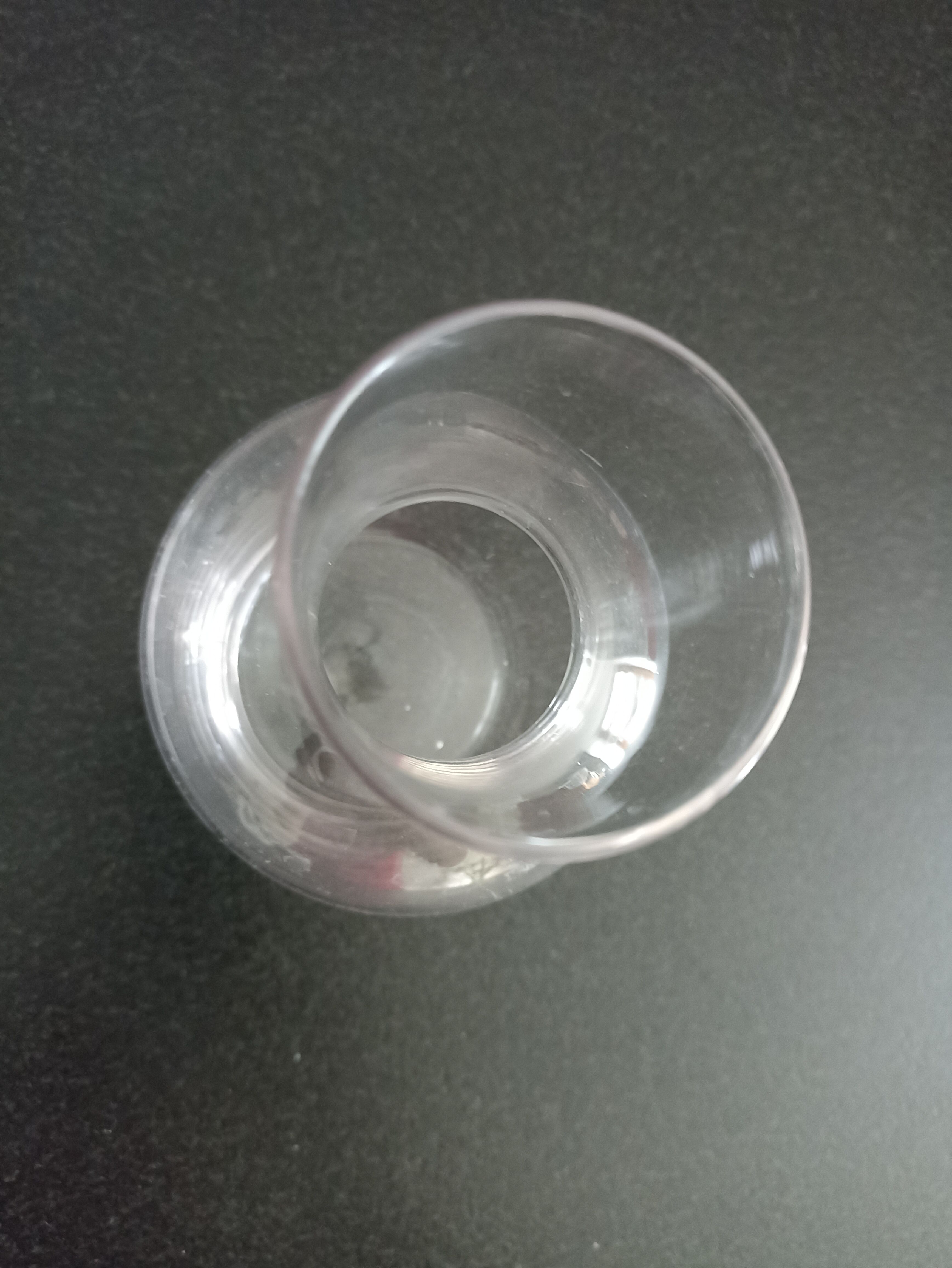 Small glass wine decanter