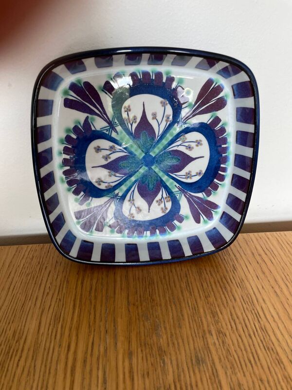 Vide-poche vintage Royal Copenhagen en faïence peinte à la main, modèle 288/137