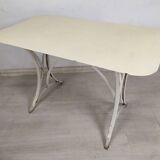 Table de jardin métal blanc