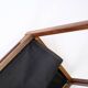 Newspaper/magazine holder - rosewood and black canvas - Danish design - 1960s