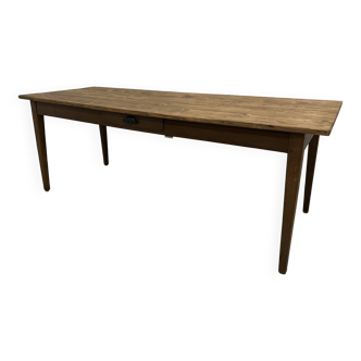 1950s farmhouse table in oak and pine