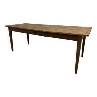1950s farm table in oak and pine