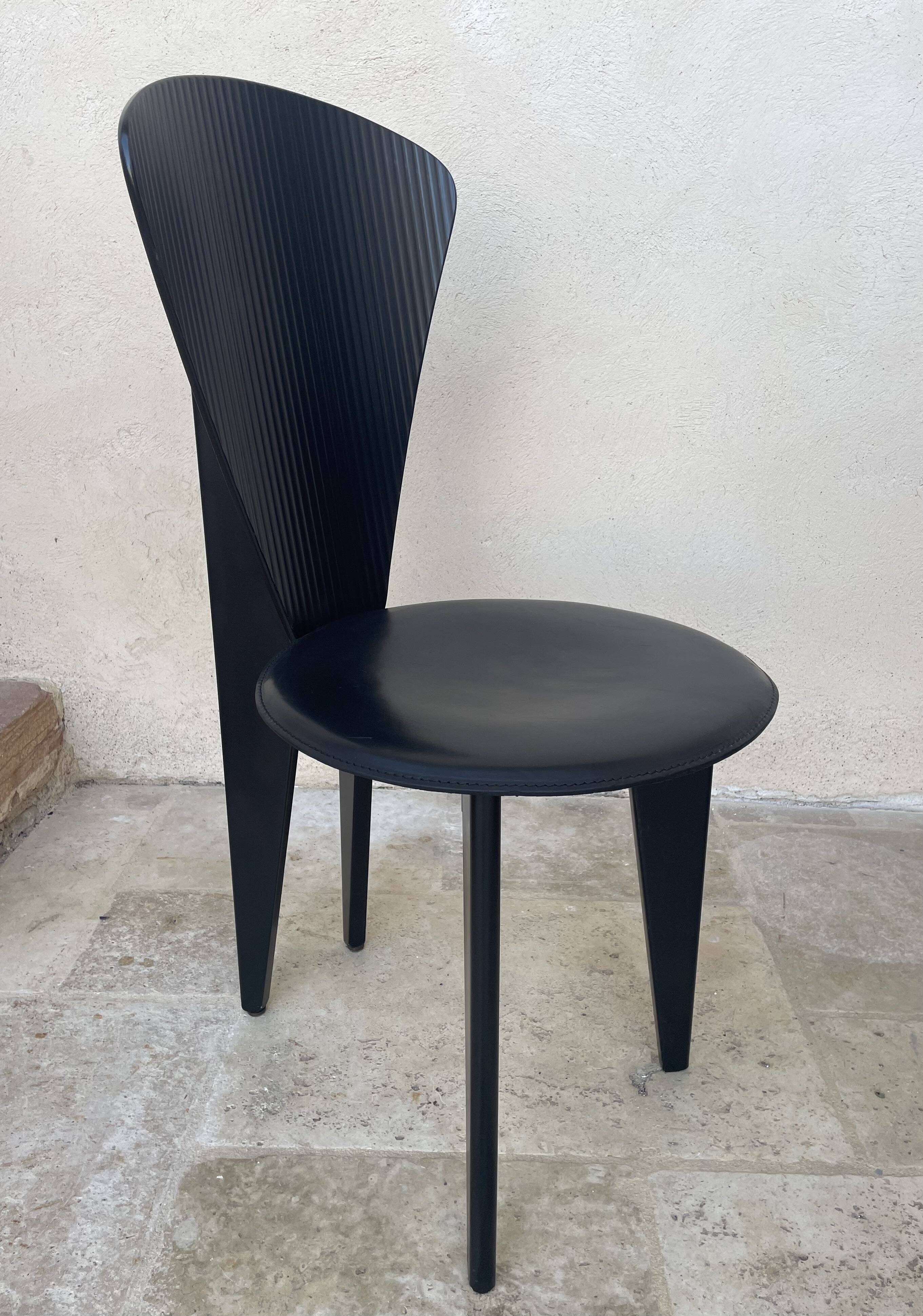 Pair of Calligaris chairs from the 1980s.
