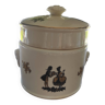 Pot à foie gras vintage céramique Sarreguemines motif Trianon