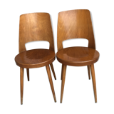 Paire de chaises bistrot Baumann Mondor