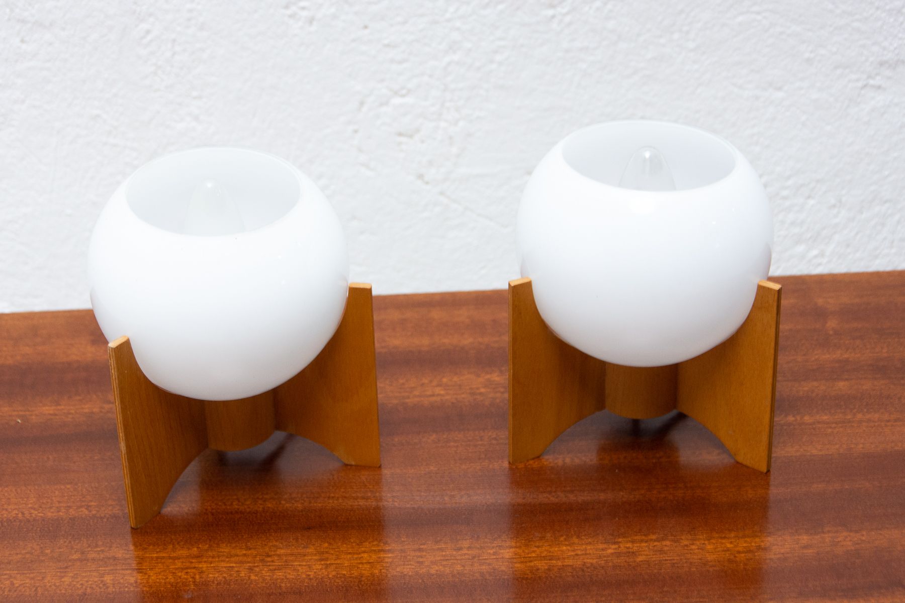 Table lamps Drevo Humpolec, Czechoslovakia, 1970