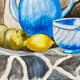 Dessin aquarelle nature morte