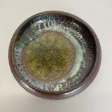 Ceramic studio pottery bowl shell element by gerhard liebenthron, germany, 1970s