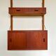 Danish wall shelf with one bay