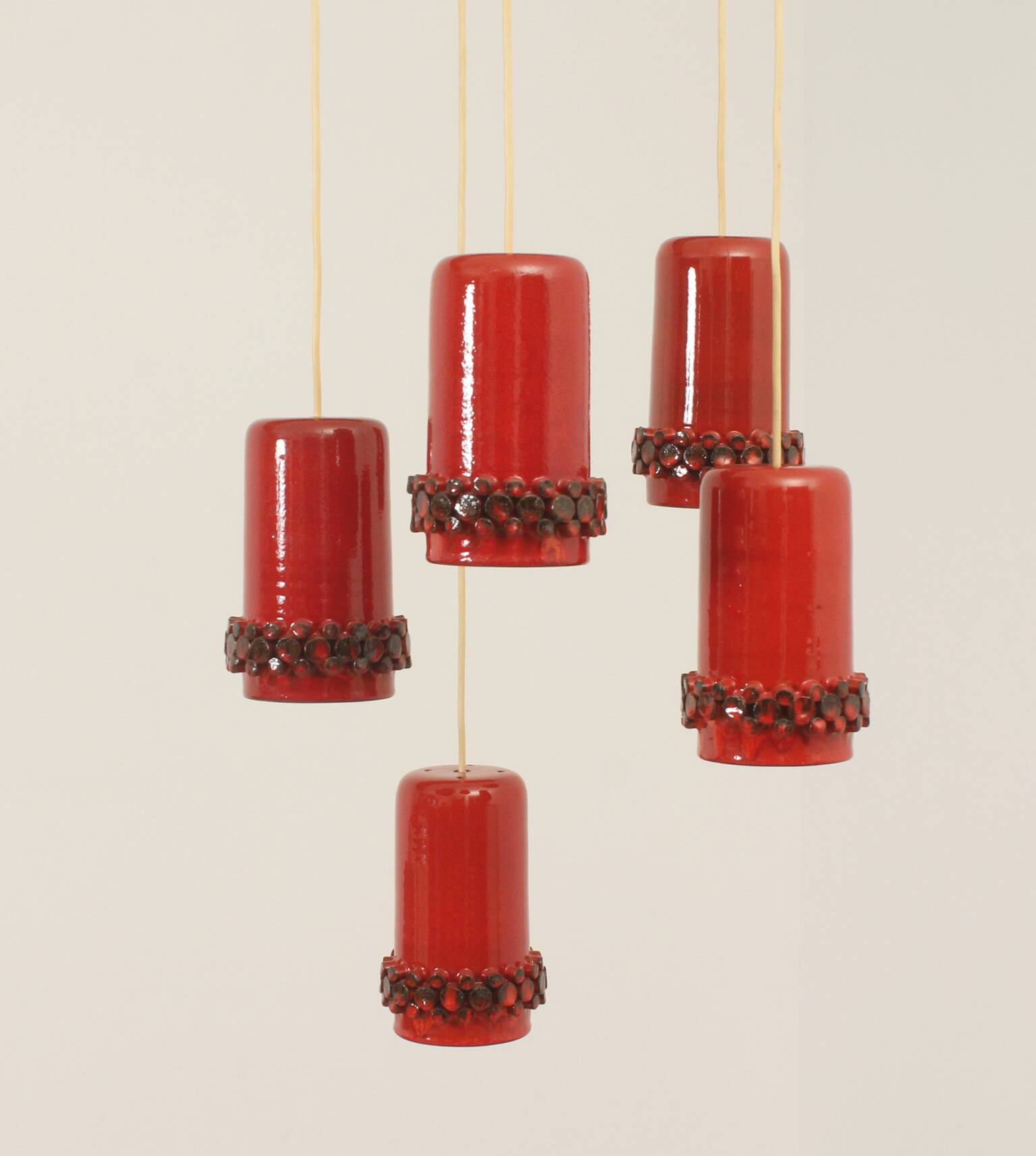 Ceralux cascade lamp by Hans Welling for Ceramano, Germany, 1960s