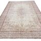 Tapis antique turc en laine rose fait à la main