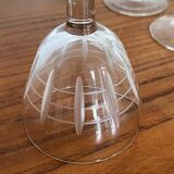 Set of 6 engraved wine glasses
