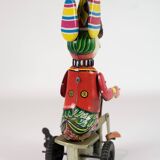 Circus Duck On Tricycle, Tin Toy Made By Schylling From China 1920s