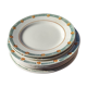 Série de 6 assiettes plates  et de 3 assiettes à dessert Vintage de St Amand