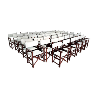 Set of 45 folding terrace armchairs by director Deauville Vlaemynck France