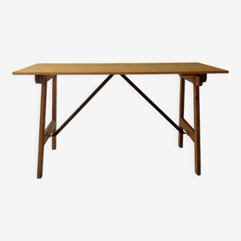 Table de travail ou de salle à manger pliable, années 1950