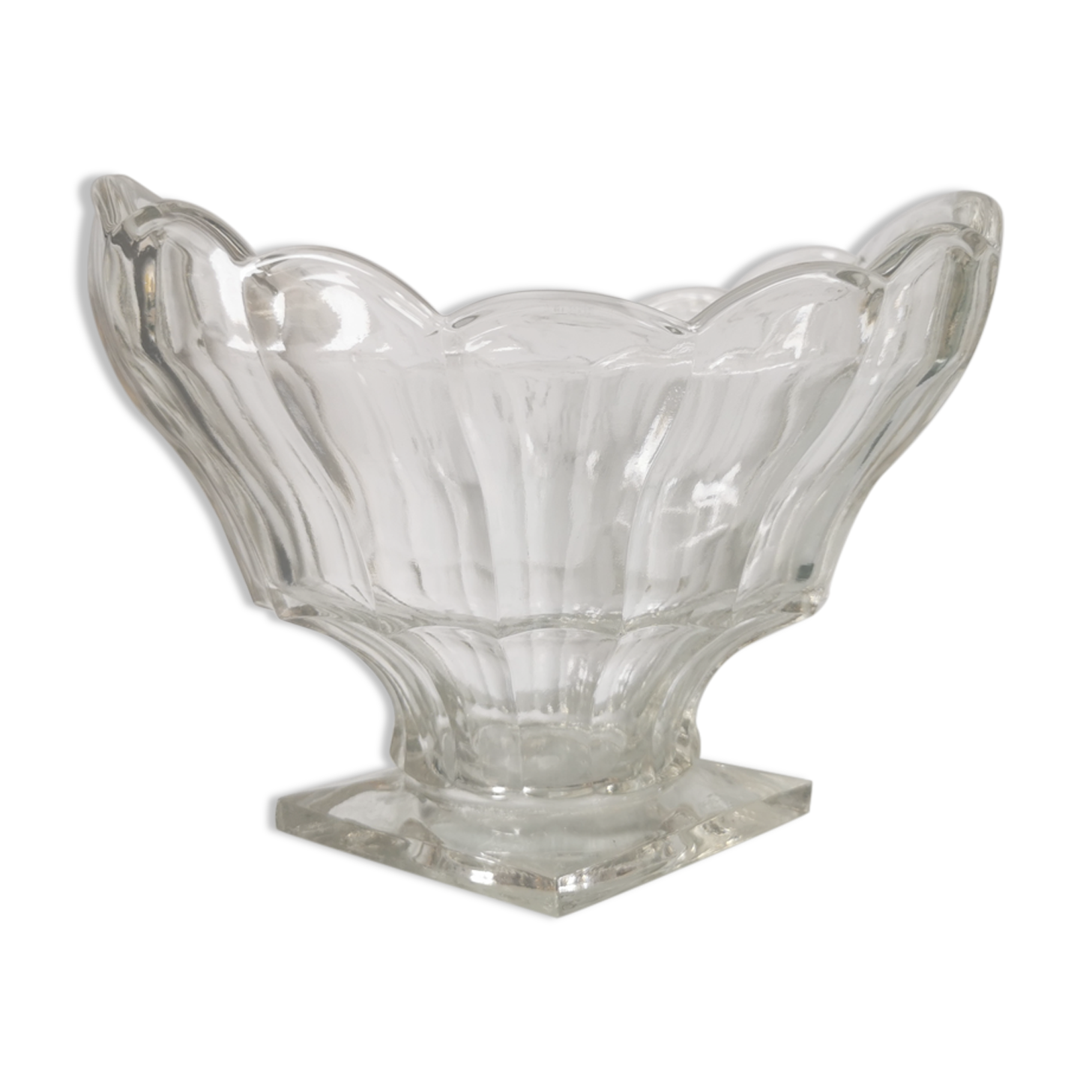 Glass cup on foot