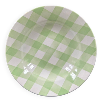 Pale green checkered plate