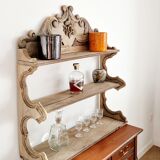 Old wall shelf carved in walnut