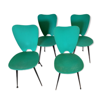 4 chaises vintage 1950