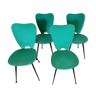 4 chaises vintage 1950