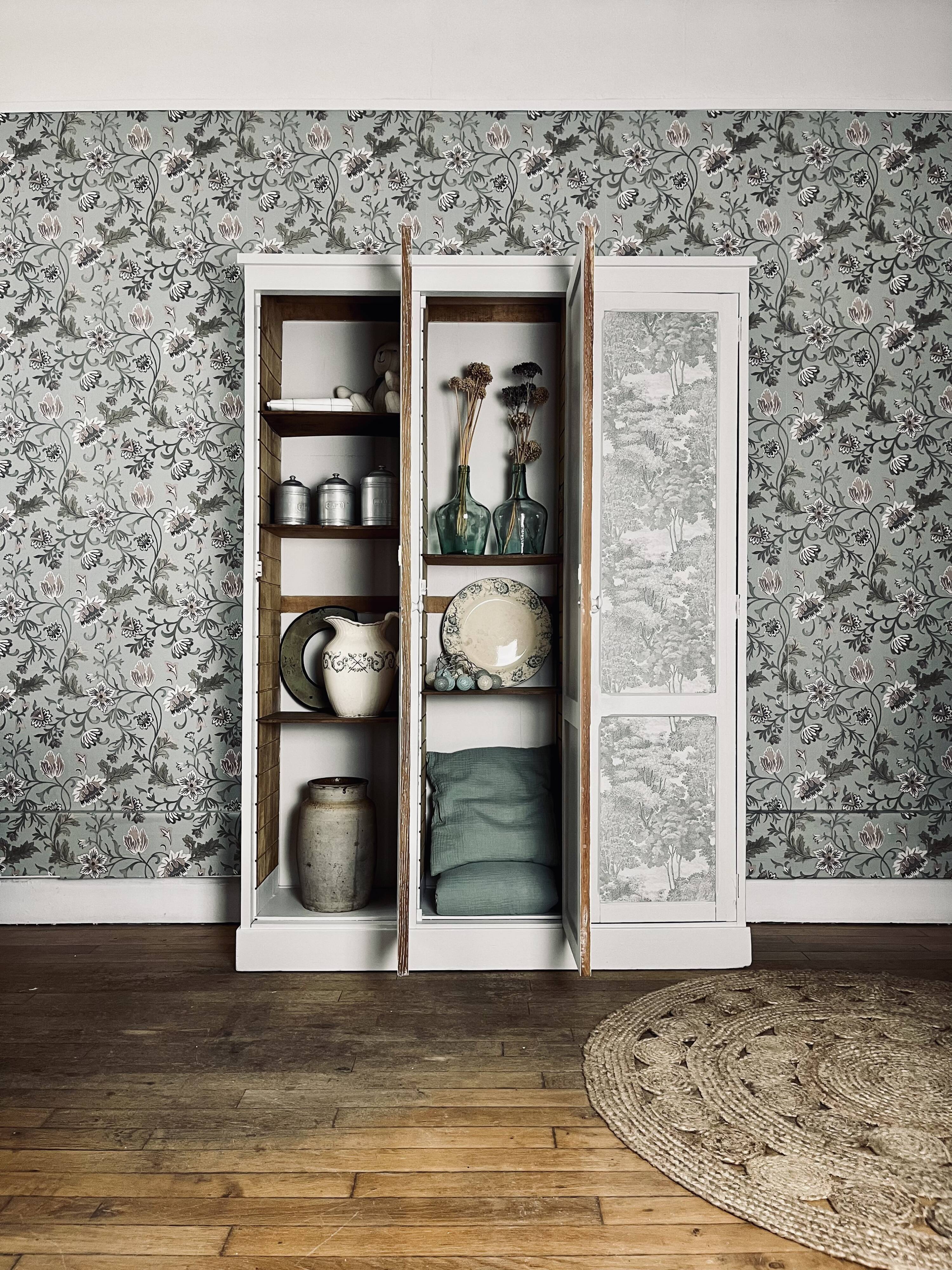 Parisian wardrobe 3 doors upcycled