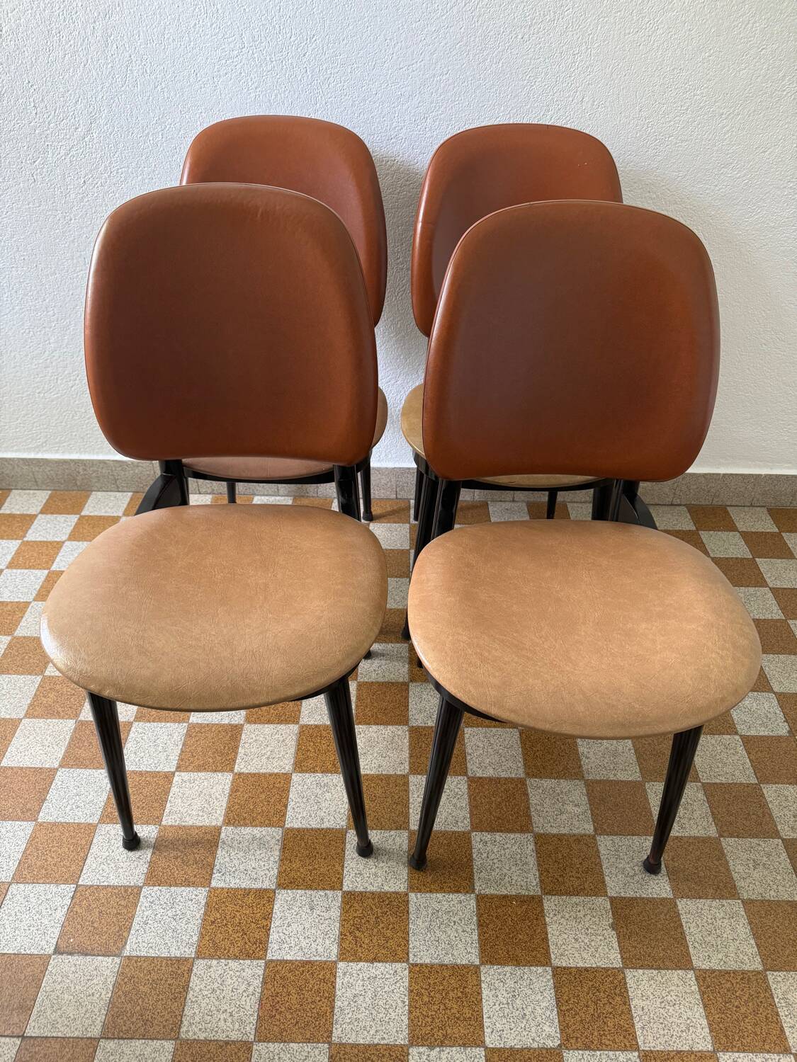 Baumann Pegasus chairs from the 60s (X4)