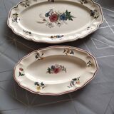 Plat ovale et ravier