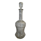 Antique glass bottle with stopper – vintage glassware