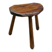 Tabouret tripode brutaliste vintage 1960