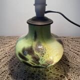 Polychrome crystal lamp base from crystal artisan Klein in Baccarat
