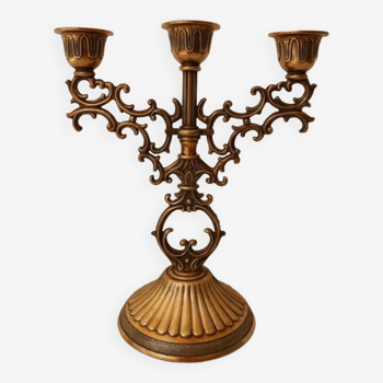 Candlestick 3 arms in brass