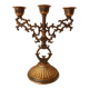 Candlestick 3 arms in brass