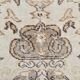 Vintage Turkish rug in beige and brown with floral medallion, 192 × 294 cm