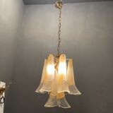 Italian Murano Glass Feather Pendant Lamp