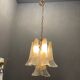 Italian Murano Glass Feather Pendant Lamp