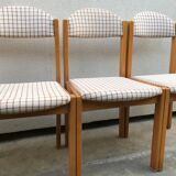 Wooden chair and fabric