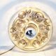 Glass wall light by Peil and Putzler, 1970s