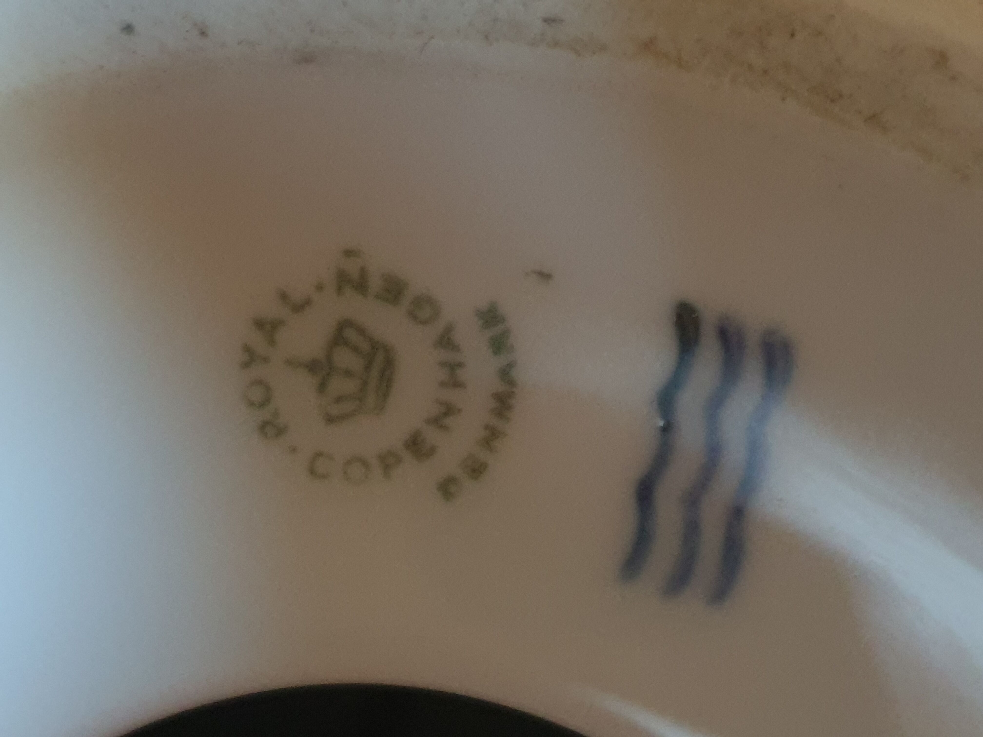 Pair of lamps foot in Danish faience 1970