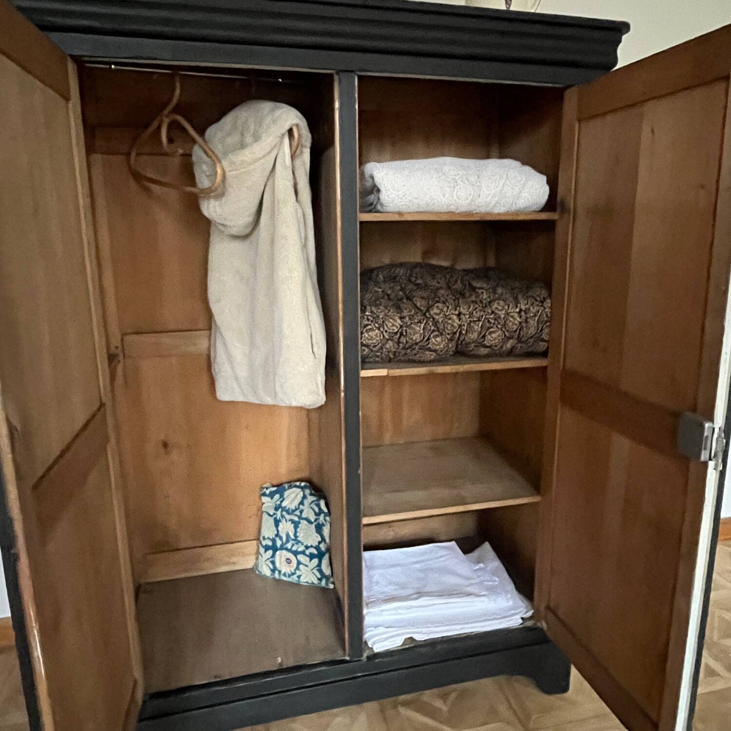 Parisian black velvet wardrobe