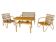Art Deco rattan seating set, Central Europe, 1930s–1940s