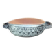Oval enamelled ceramic dish, signed Jean Austruy, 50s/60s design