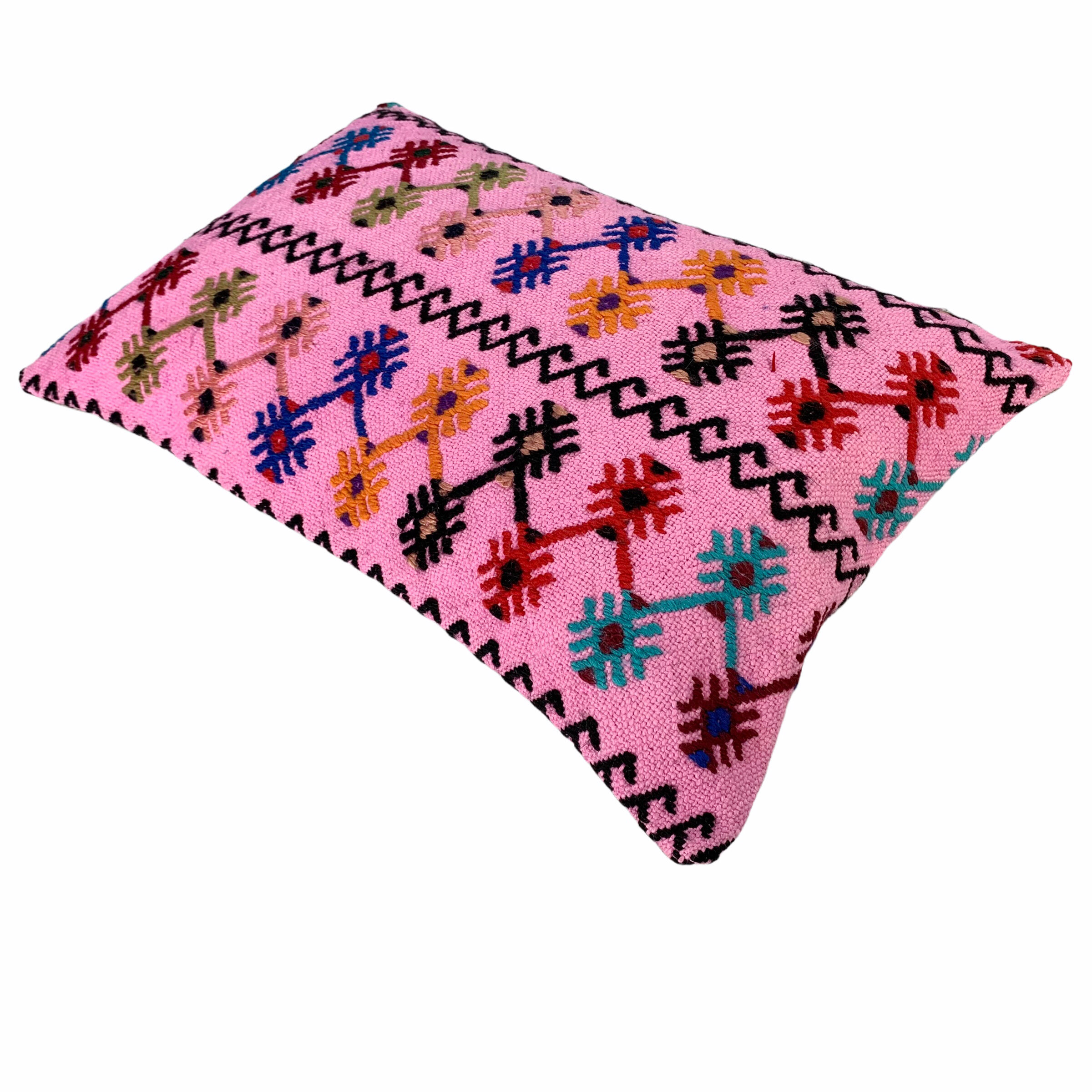 Vintage turkish handmade kilim cushion cover 40x60 cm