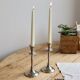 Pair of vintage silver-plated candlesticks