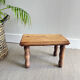 Small bench / wooden stool (bobbin decor) I