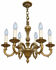 Lustre en Laiton 6 feux Louis XV