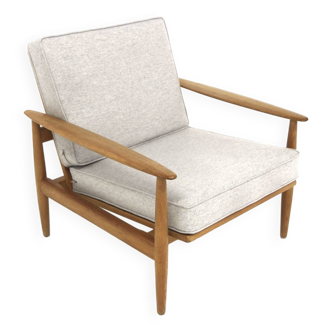 Fauteuil scandinave en chêne, Suède, 1960