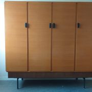 Set 1958 wardrobe dressing dandy and bed signed Paul Legay / Alex Andriolo