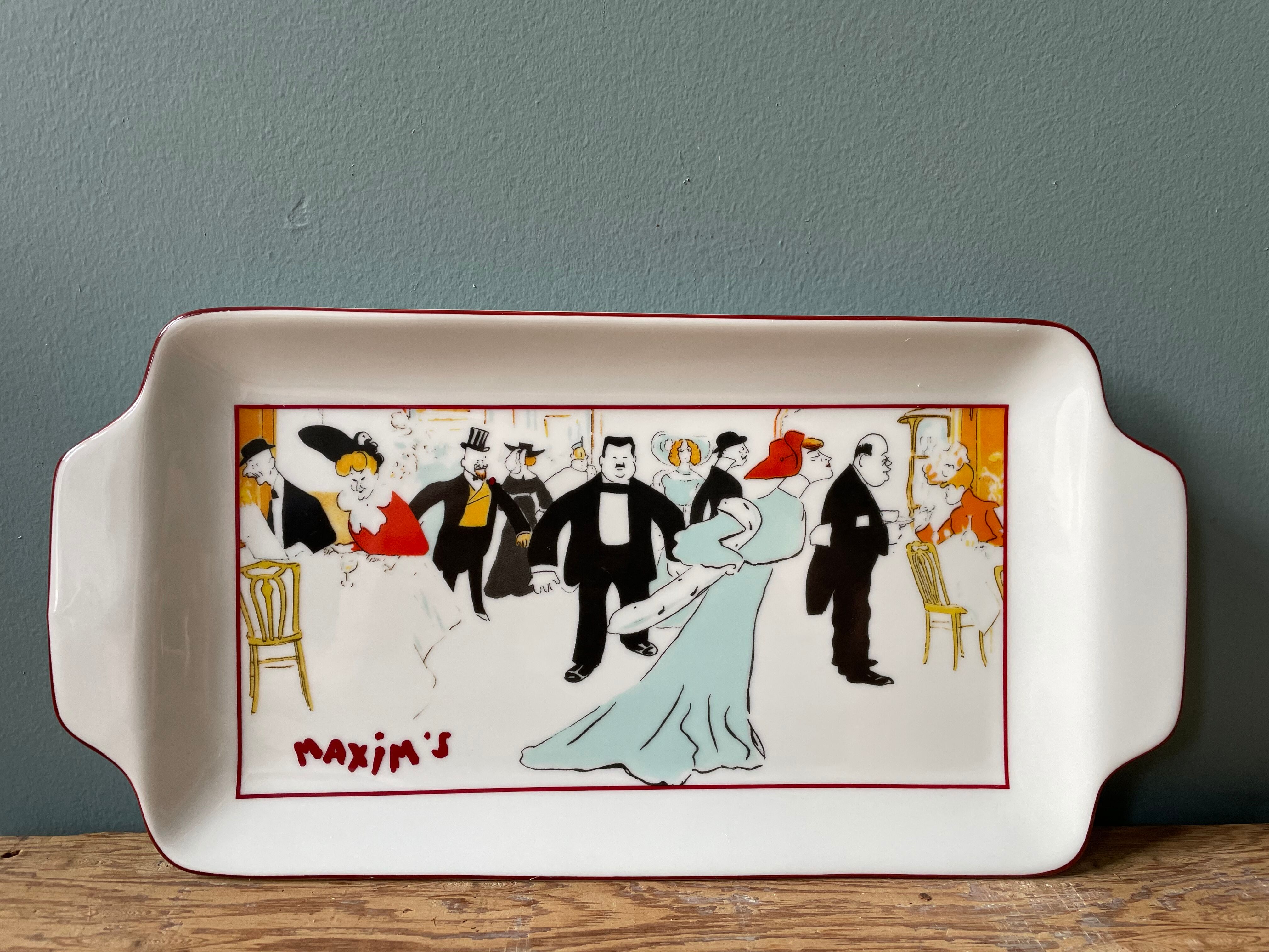 Vintage dish Maxim's Paris in its original box